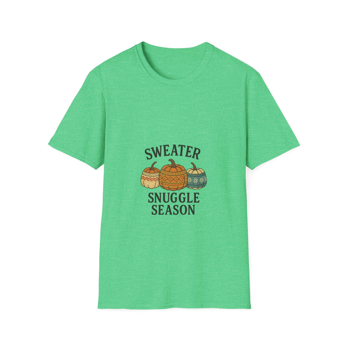 Sweater Snuggle Season T-Shirt — Cozy Fall Pumpkin Sweater Graphic Tee - Trending Now - October 2026