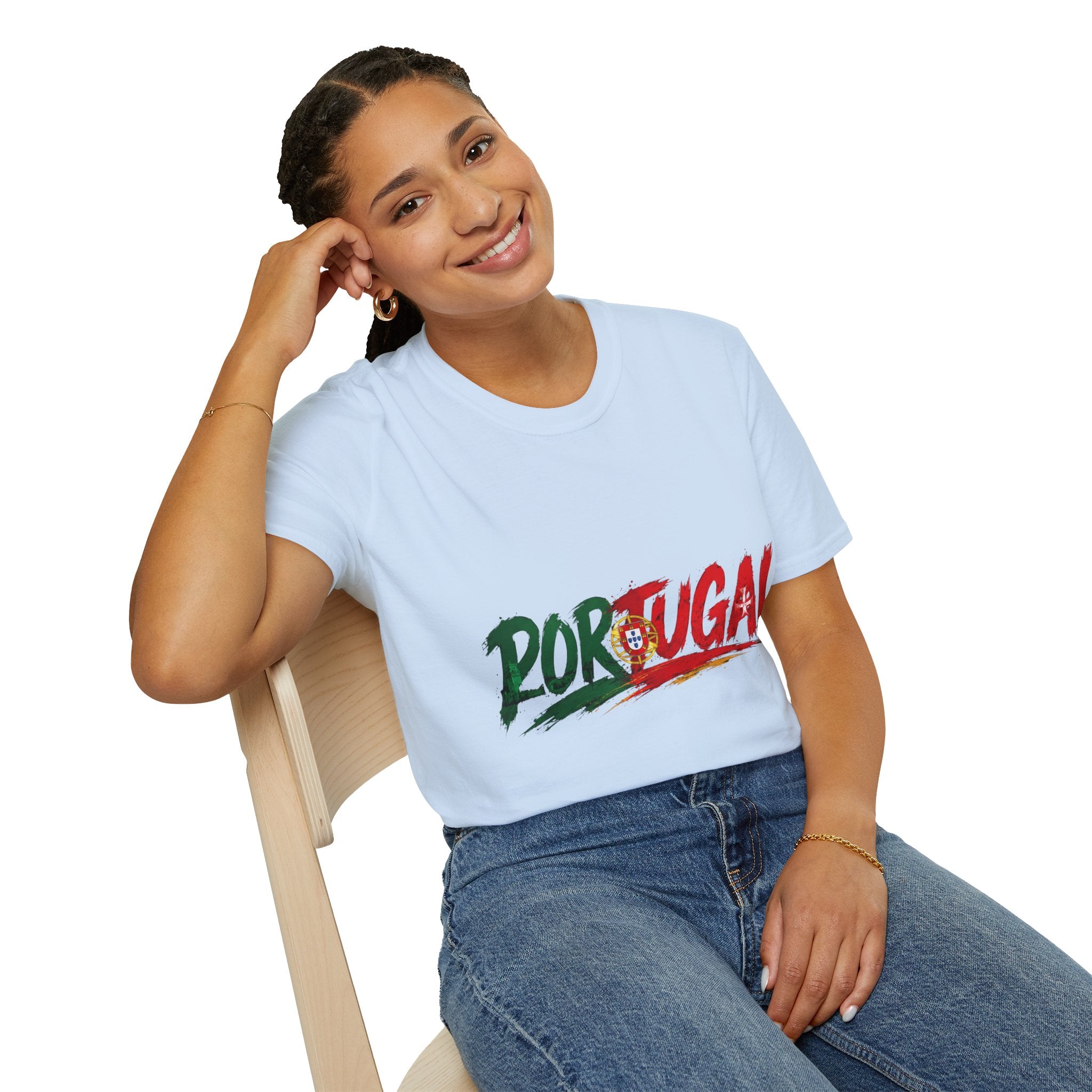 Portugal Flag Script T-Shirt — Portuguese Pride Tee