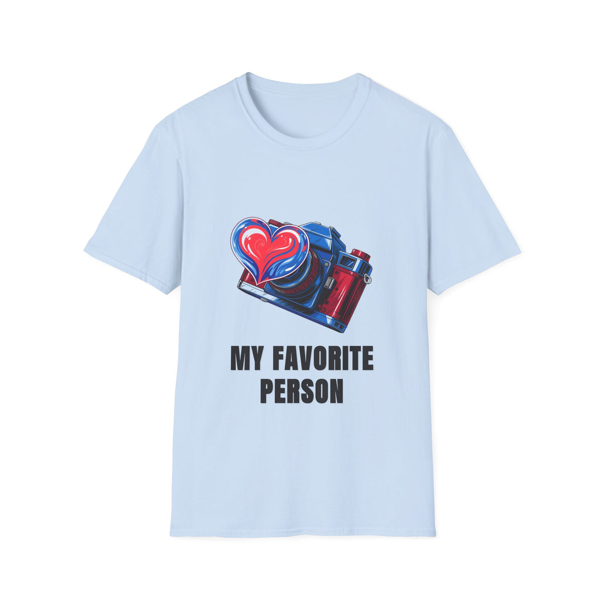 My Favorite Person Camera Heart T-Shirt — Photography Lover Graphic Tee - Trending Now - August 2026