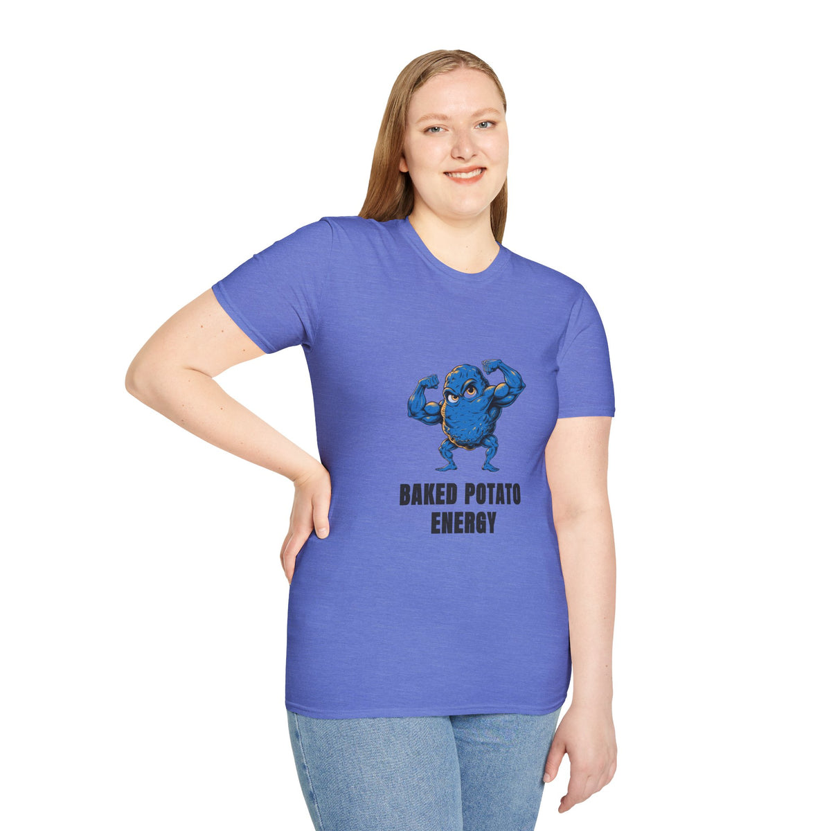 Baked Potato Energy T-Shirt — Funny Muscular Potato Graphic Tee - Trending Now - August 2026
