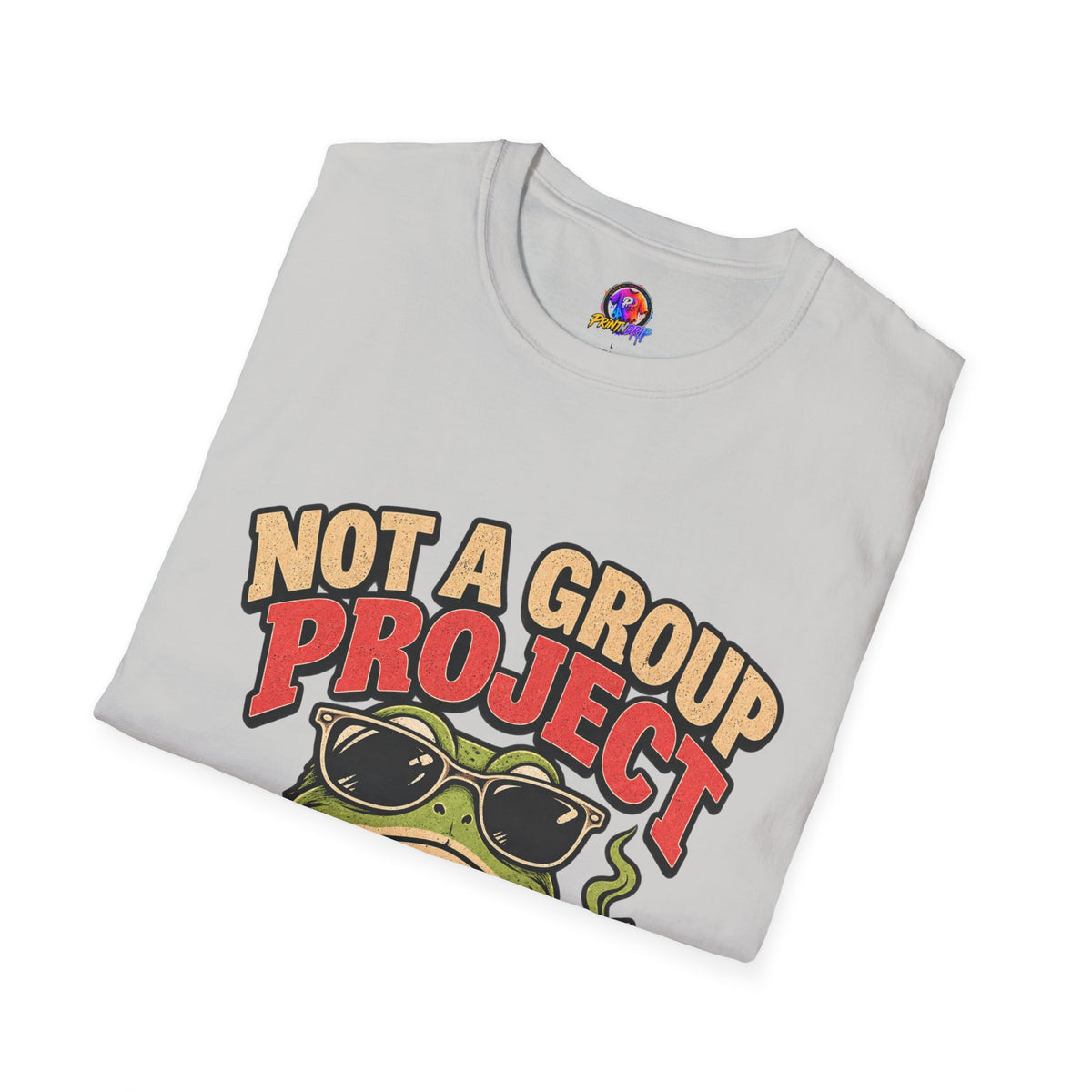 Not a Group Project Frog T-Shirt — "Socially Selective" Funny Introvert Tee