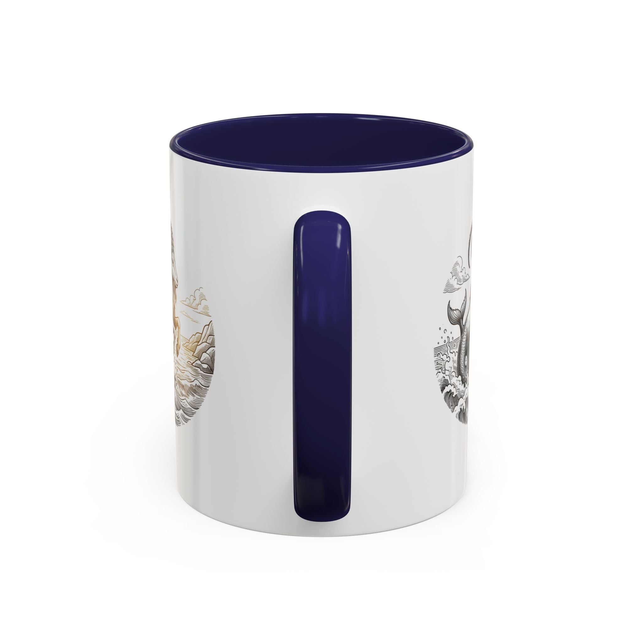 Capricorn Goat Mermaid Coffee Mug — Zodiac Capricorn Accent Mug