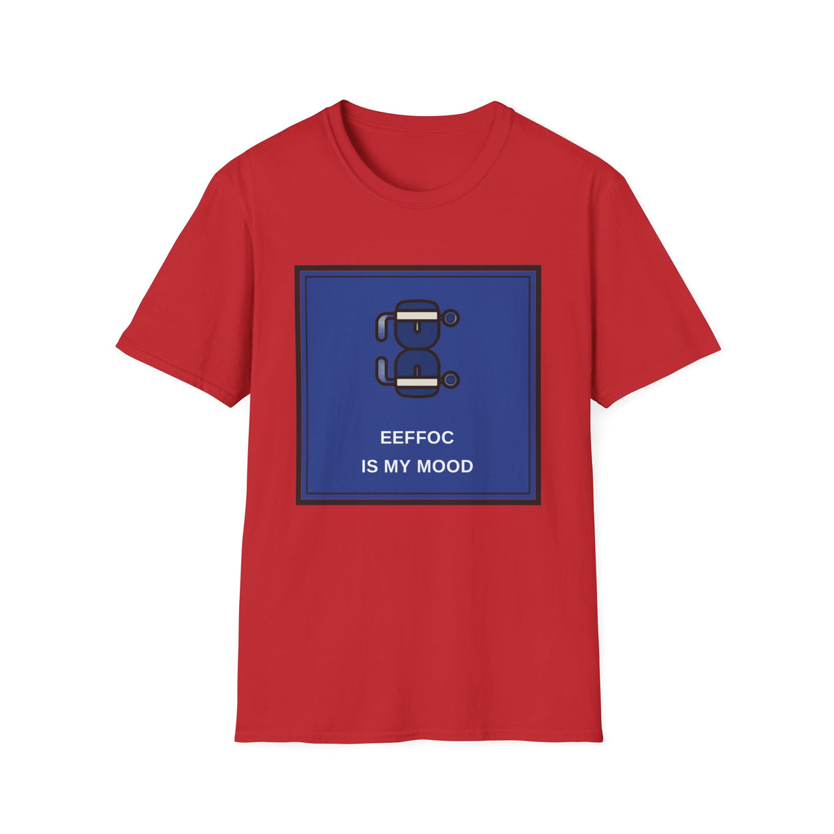 T‑Shirt — 'BeeFoc Is My Mood' Blue Robot Graphic Tee - Trending Now - August 2026