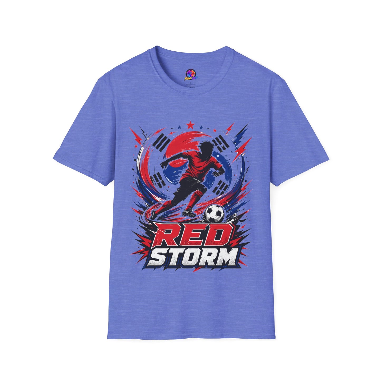 South Korea Red Storm Soccer T-Shirt — Dynamic Player Graphic Tee