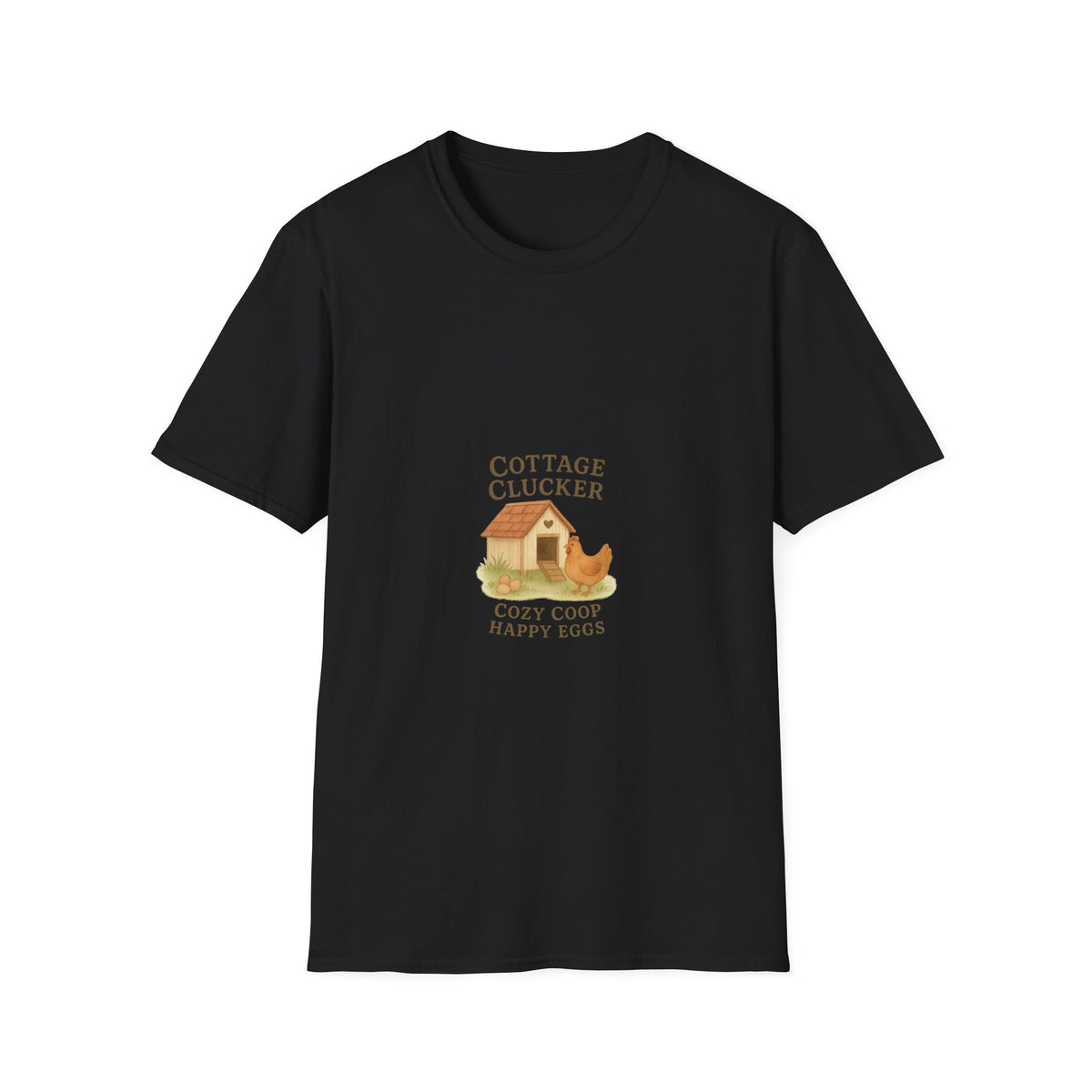 Cottage Clucker Cute Chicken Coop Tee - Farmhouse Aesthetic Graphic T-Shirt - Trending Now - September 2026