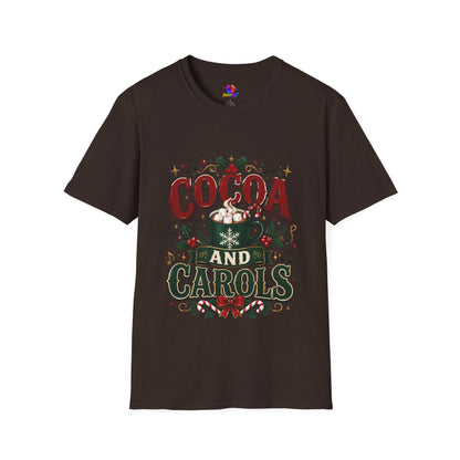 Cocoa and Carols T-Shirt — Cozy Holiday Cocoa Graphic Tee