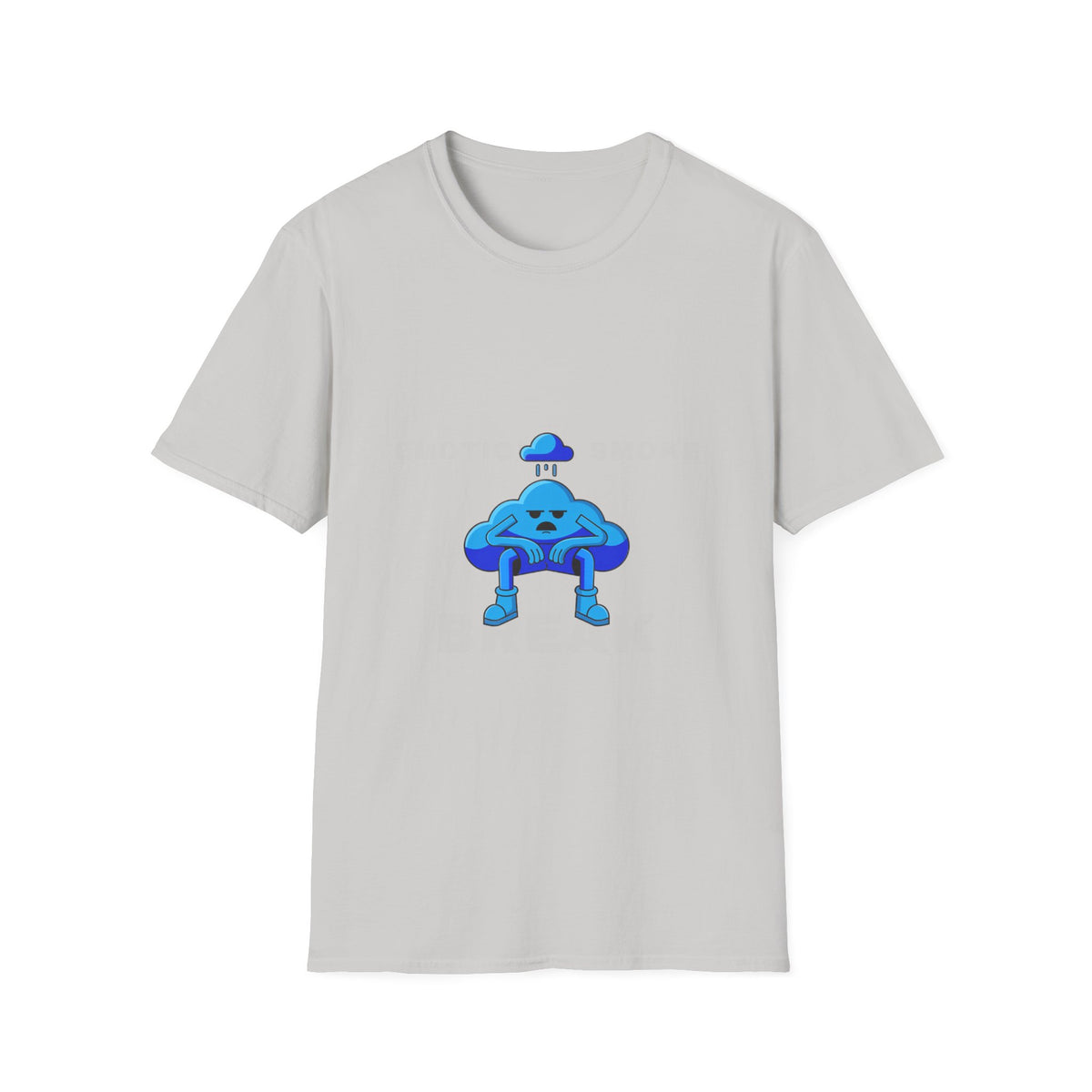 Sad Cloud Graphic T-Shirt — Cute Blue Cloud Illustration Tee - Trending Now - September 2026
