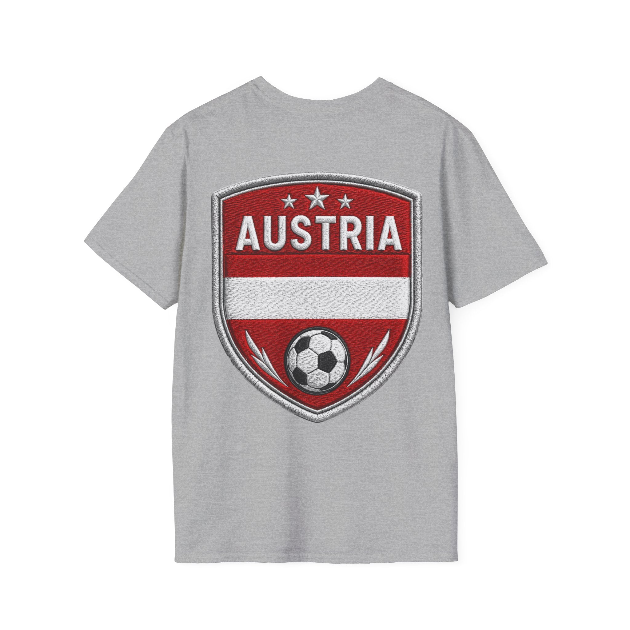 Austria  Alpine Charge Soccer T-Shirt — Mountain Football Graphic Tee -