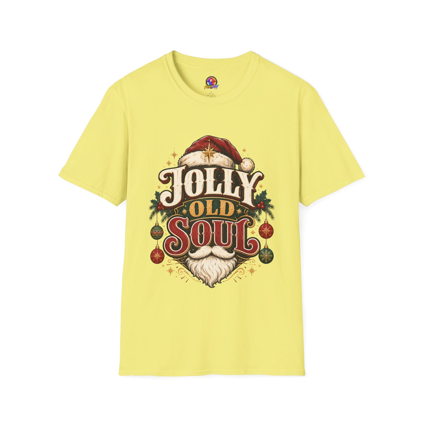 Jolly Old Soul T-Shirt — Vintage Santa Holiday Graphic Tee