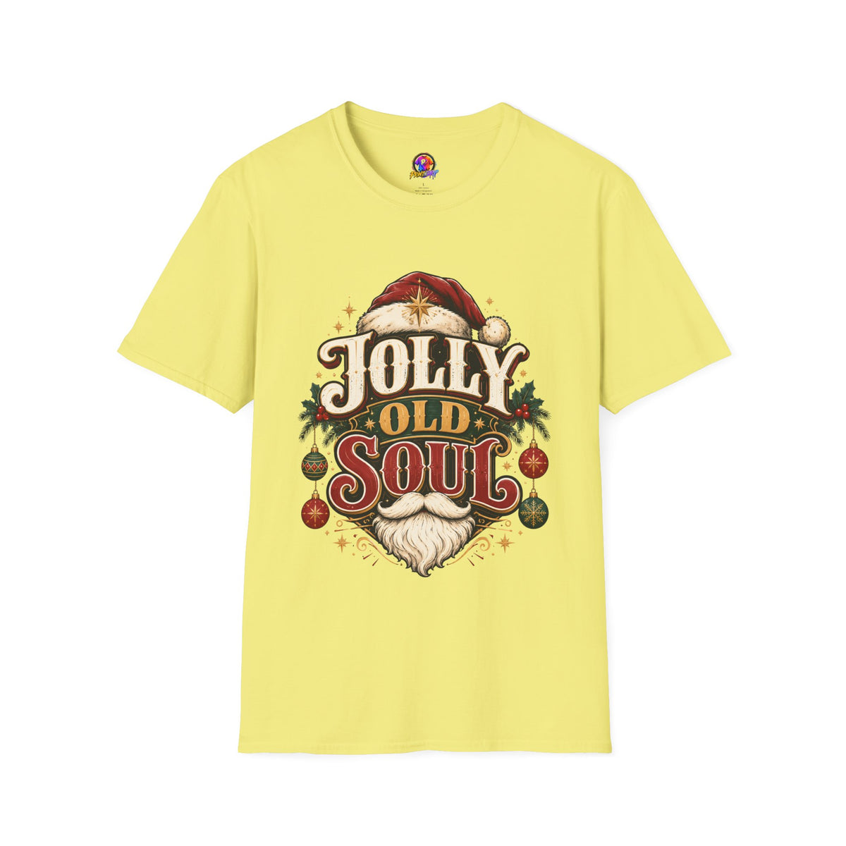 Jolly Old Soul T-Shirt — Vintage Santa Holiday Graphic Tee