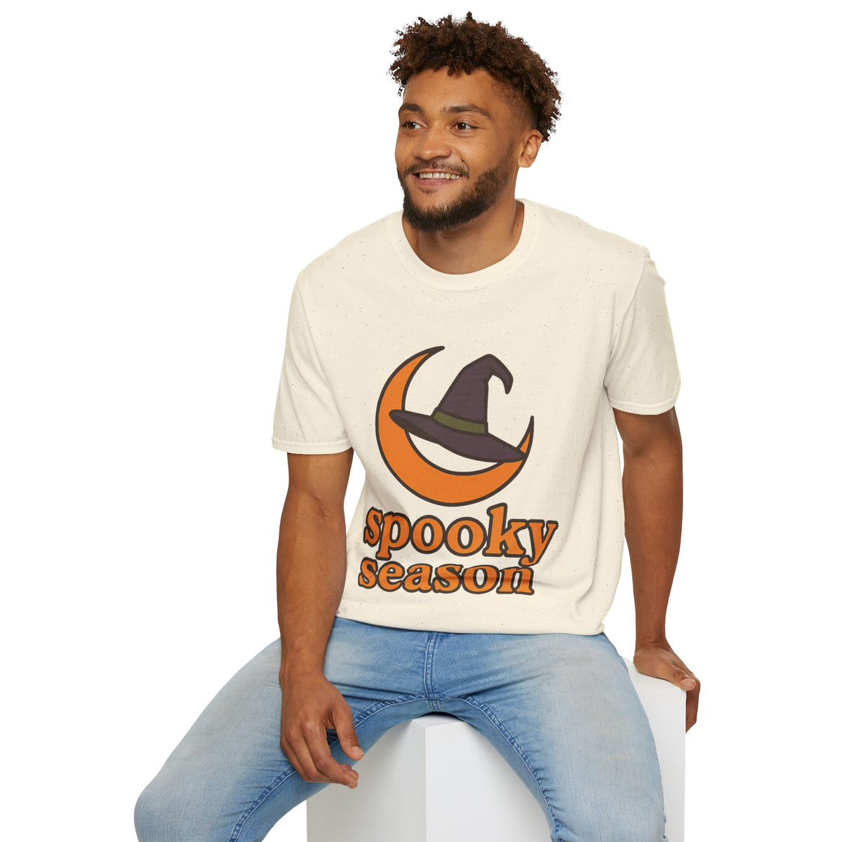 Spooky Season T-Shirt — Witch Hat & Moon Halloween Tee - Trending Now - August 2026