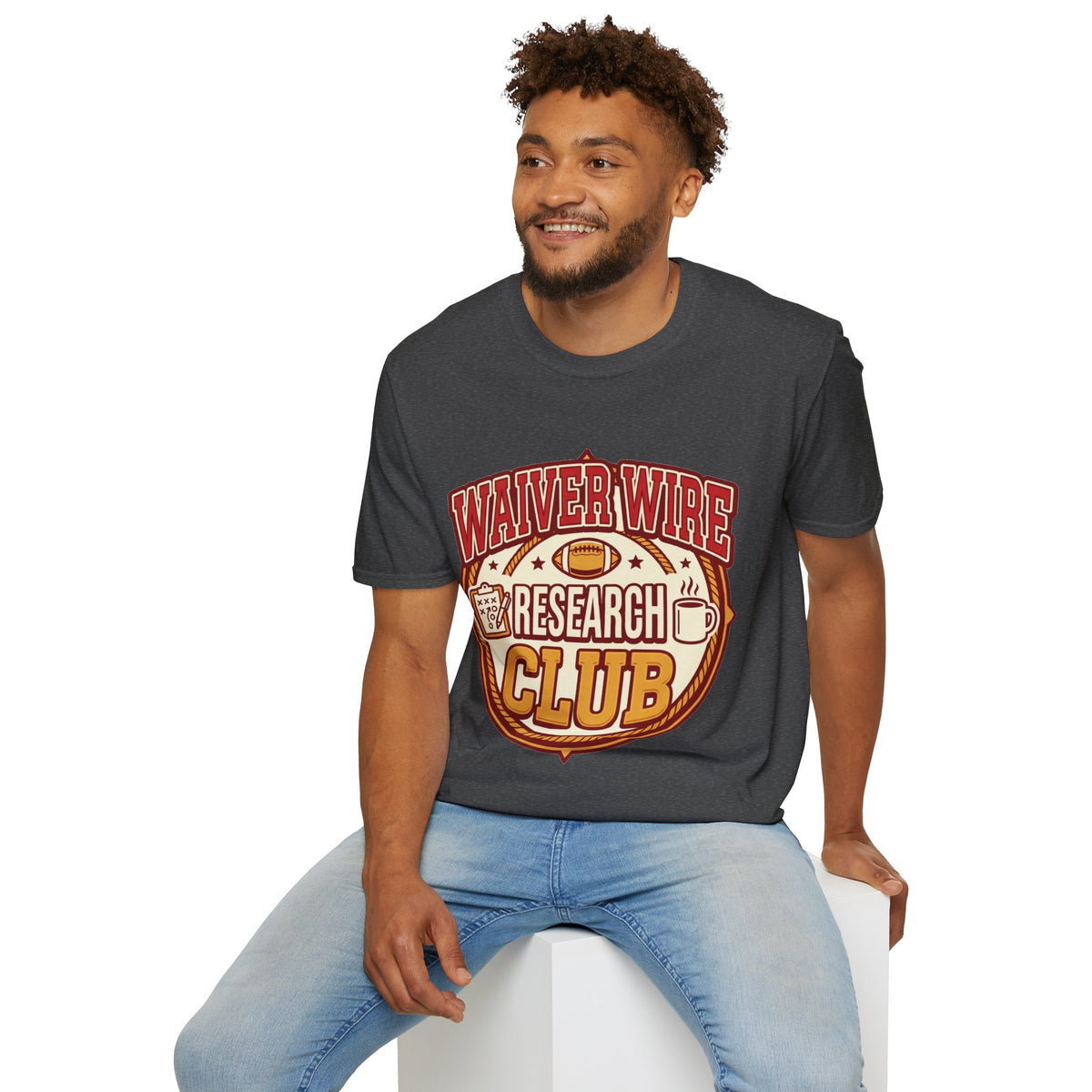 Waiver Wire Research Club Football T-Shirt — Fantasy Football Fan Tee - Trending Now - August 2026
