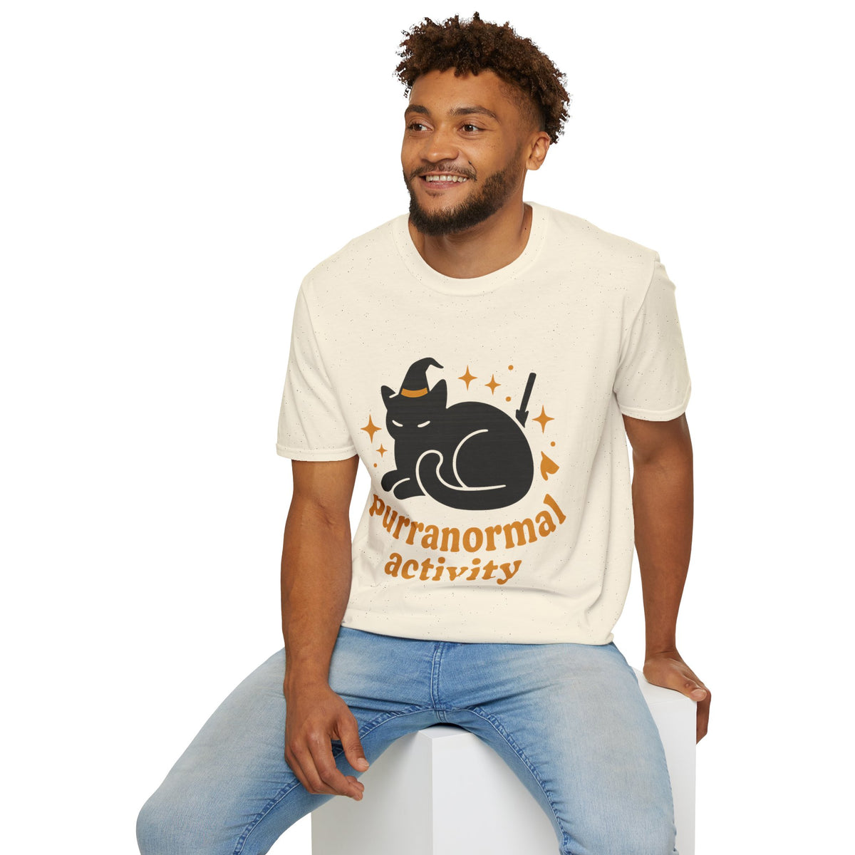Paranormal Activity Circle T-Shirt — Cute Retro Ghost & Stars Tee - Trending Now - August 2026