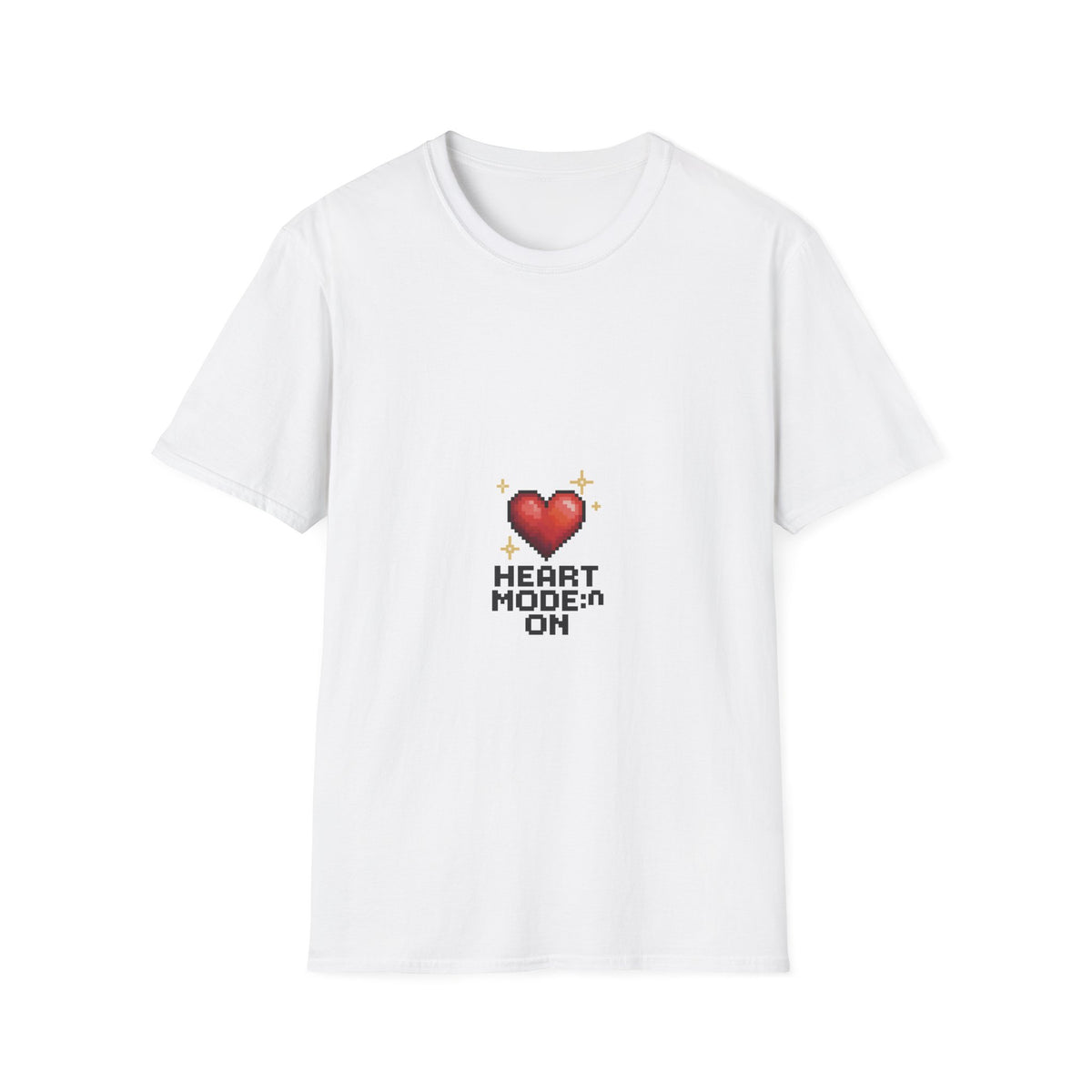 Heart Mode On T-Shirt — Cute Pixel Heart Graphic Tee - Trending Now - October 2026