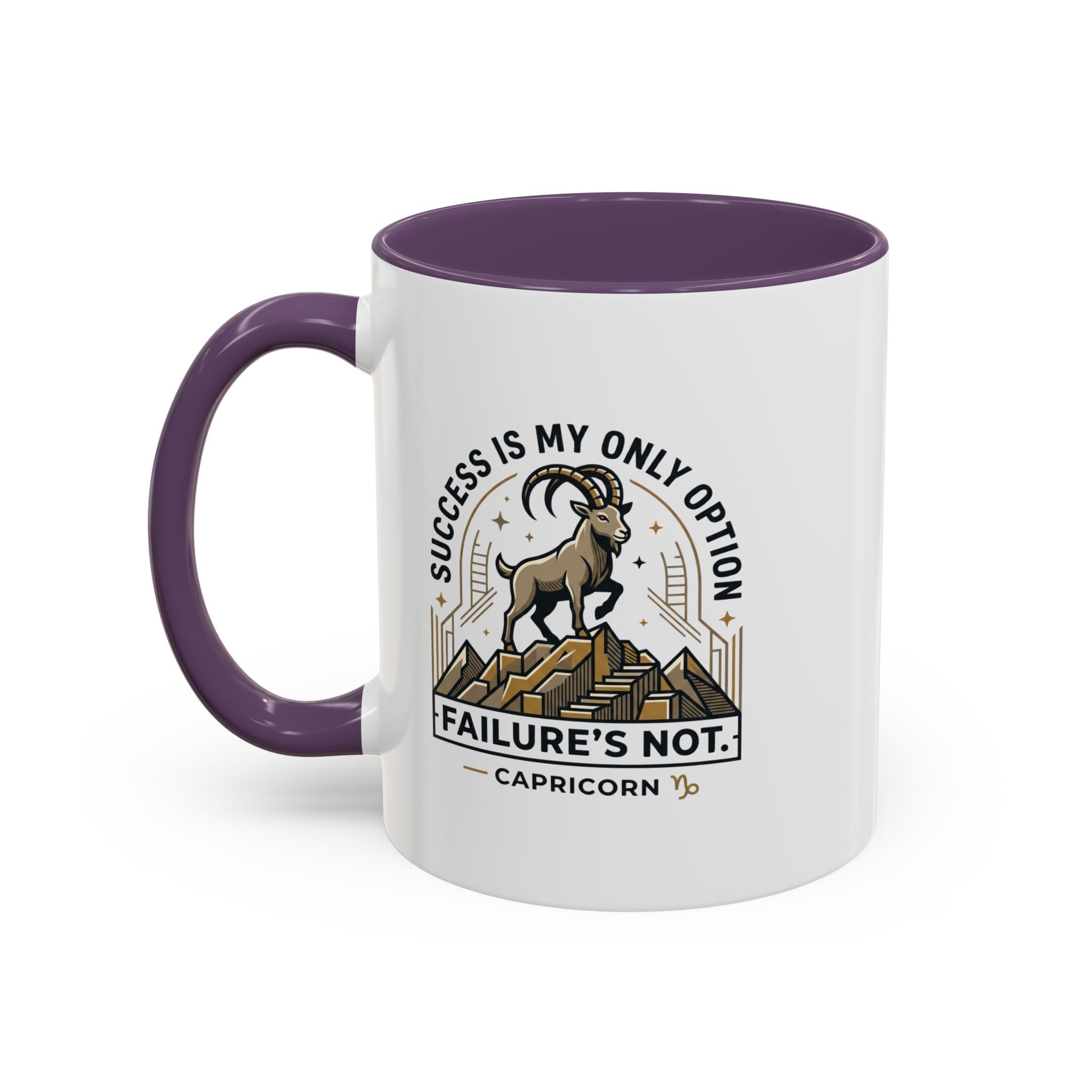 Capricorn Coffee Mug – "Success Is My Only Option, Failure's Not" Zodiac Gift