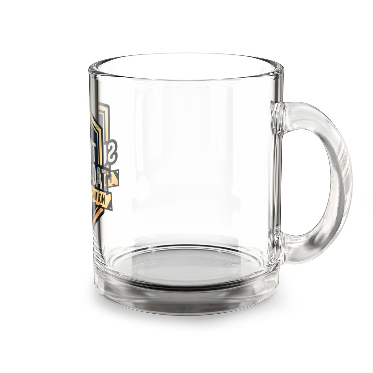 Sagittarius Glass Mug  I Don't Sugarcoat Glass Mug — 'Proceed With Caution' Novelty Coffee Cup