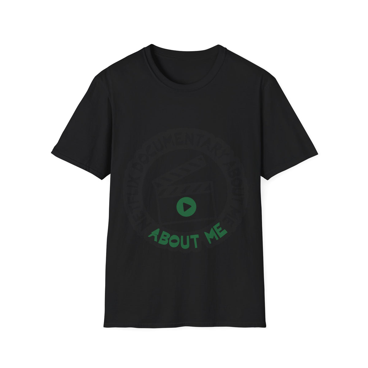 Netflix Documentary About Me Green Badge T-Shirt - Retro Circle Logo Graphic Tee - Trending Now - September 2026