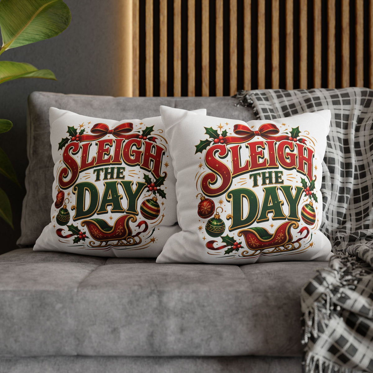 Christmas Sleigh the Day Christmas Pillowcase