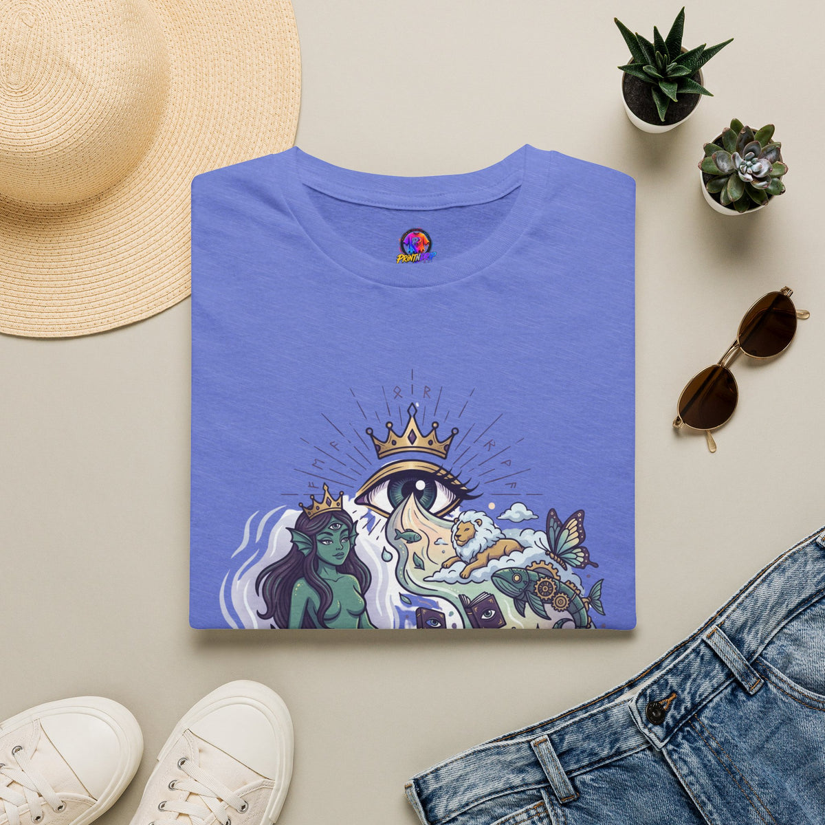 Mystical Mermaid Eye T-Shirt — 'Sensitive soul with a wild imagination' Graphic Tee