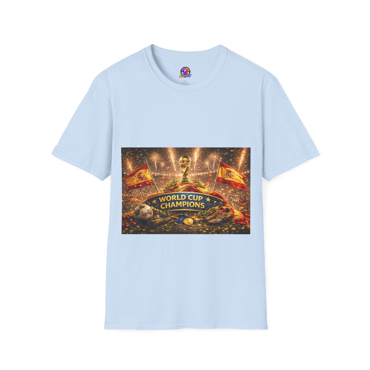 World Cup Champions T-Shirt — Spanish Football Victory Design