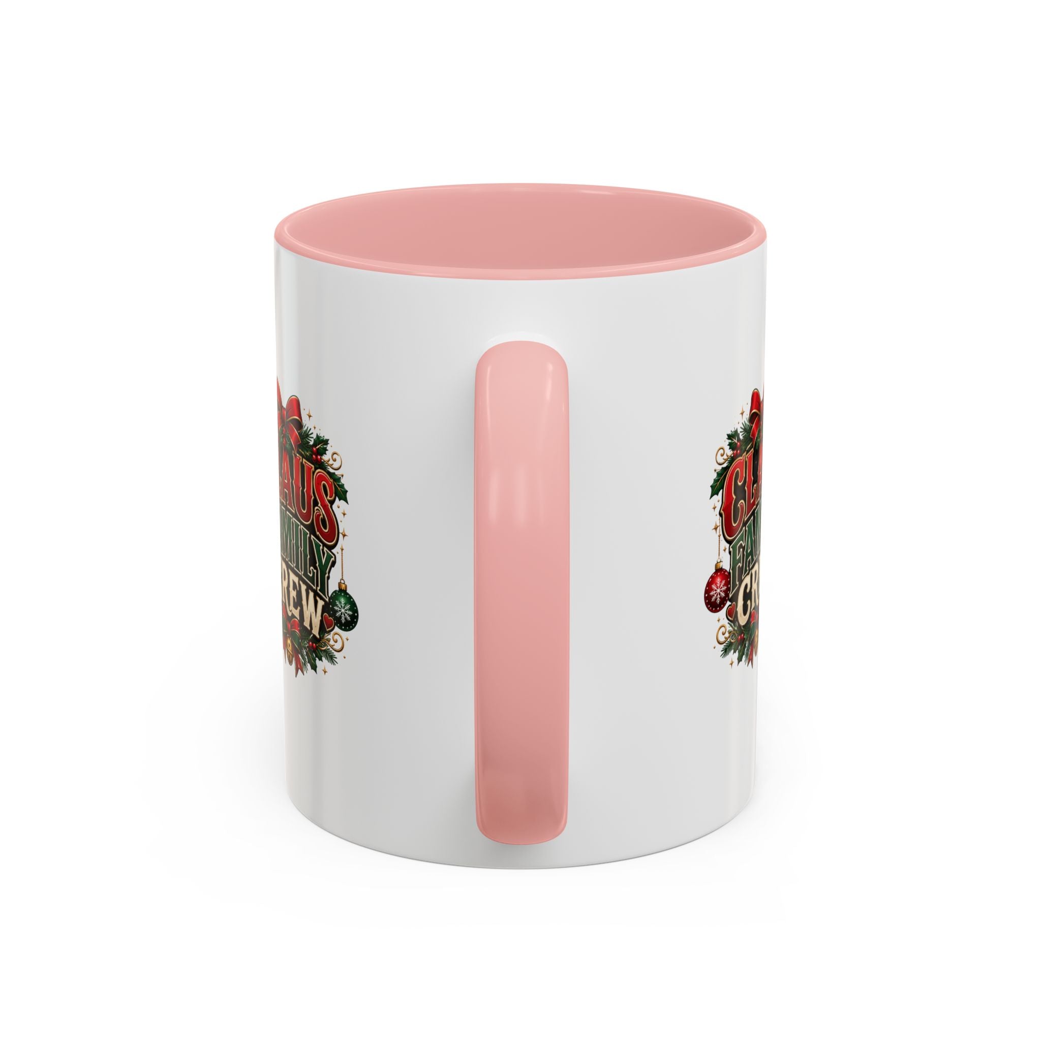 Claus Family Crew Accent Coffee Mug – Holiday Christmas Tea & Coffee Cup