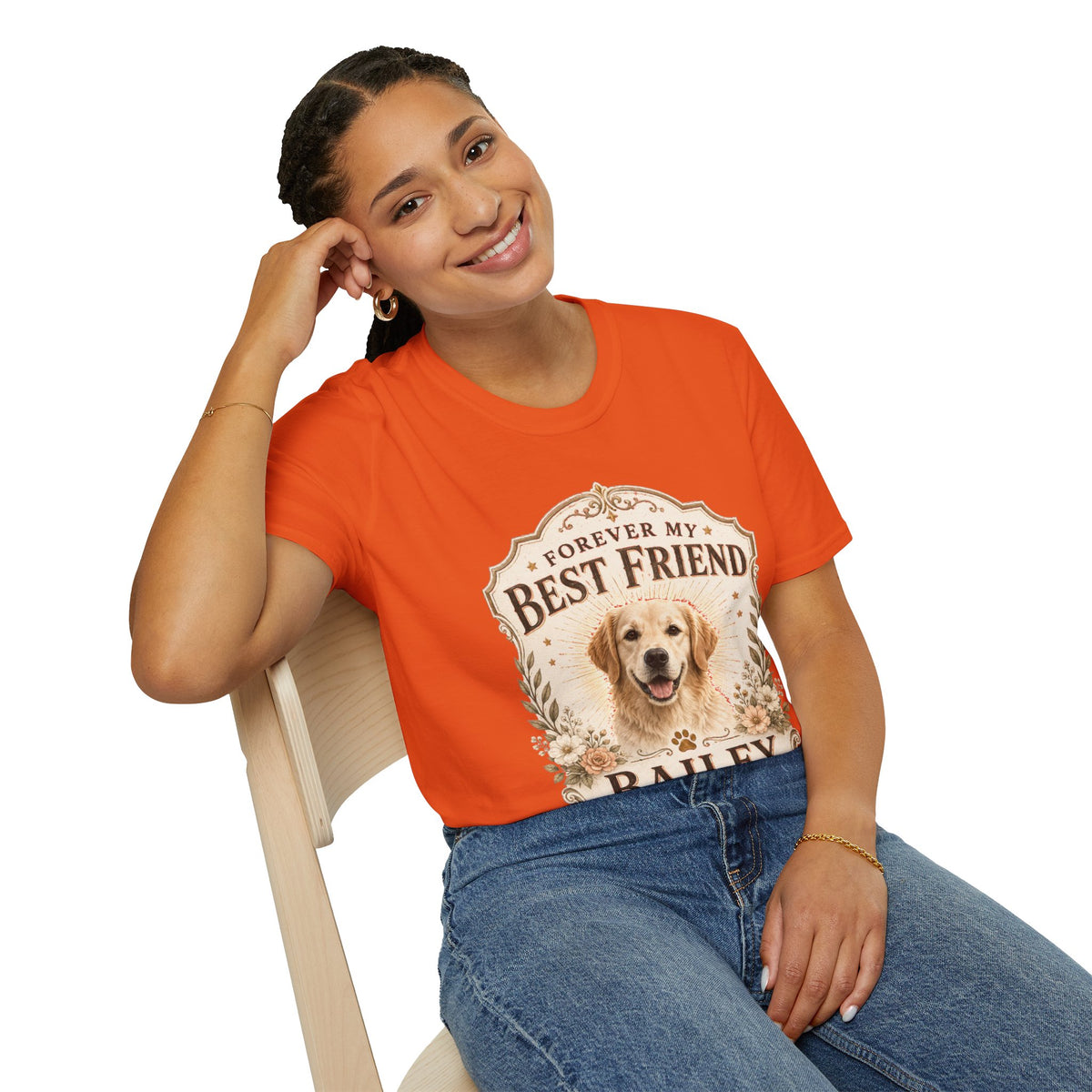 Forever My Best Friend Dog T-Shirt — Personalized Pet Tribute Tee