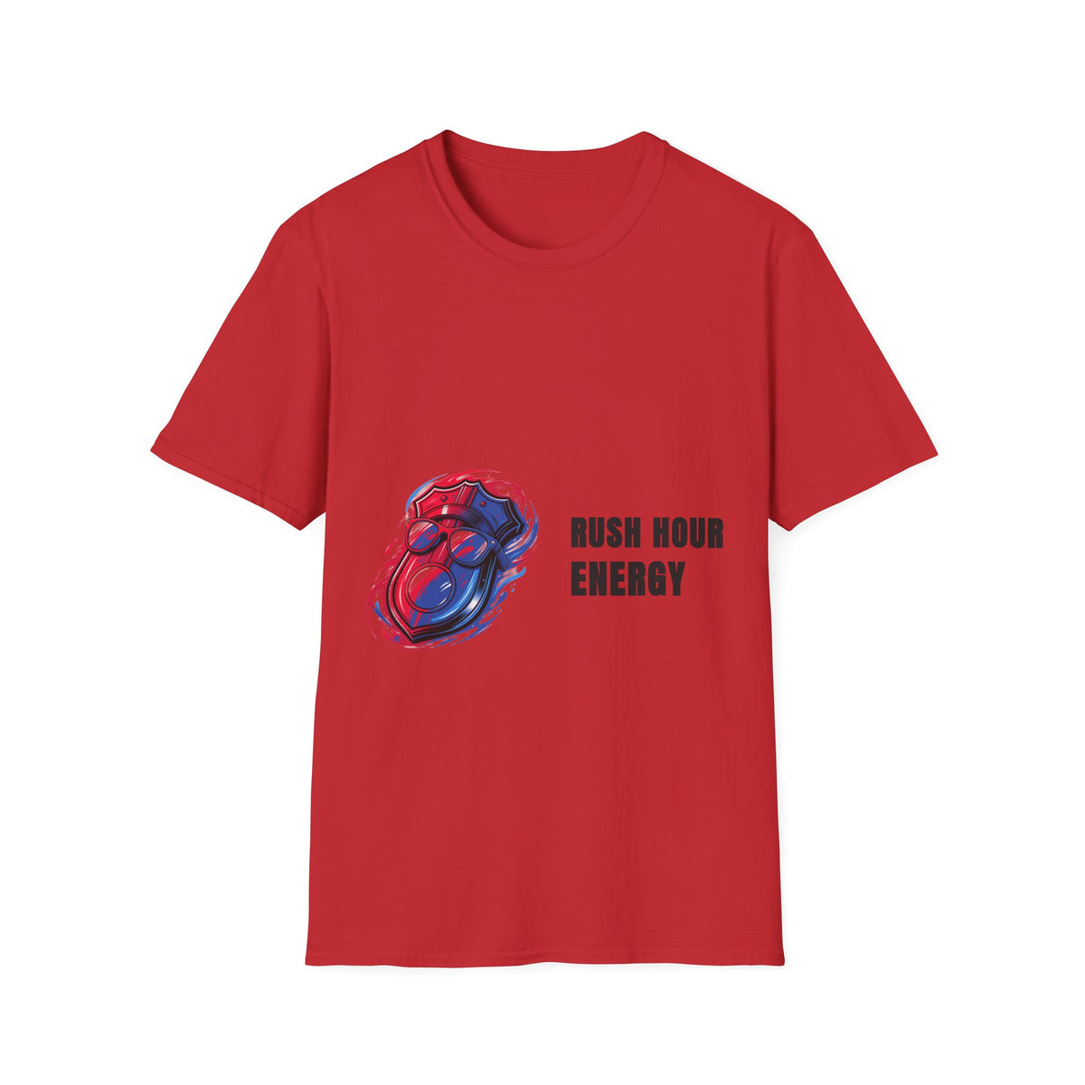 Rush Hour Energy Bold Abstract Fluid Art White Graphic Tee - Trending Now - September 2026