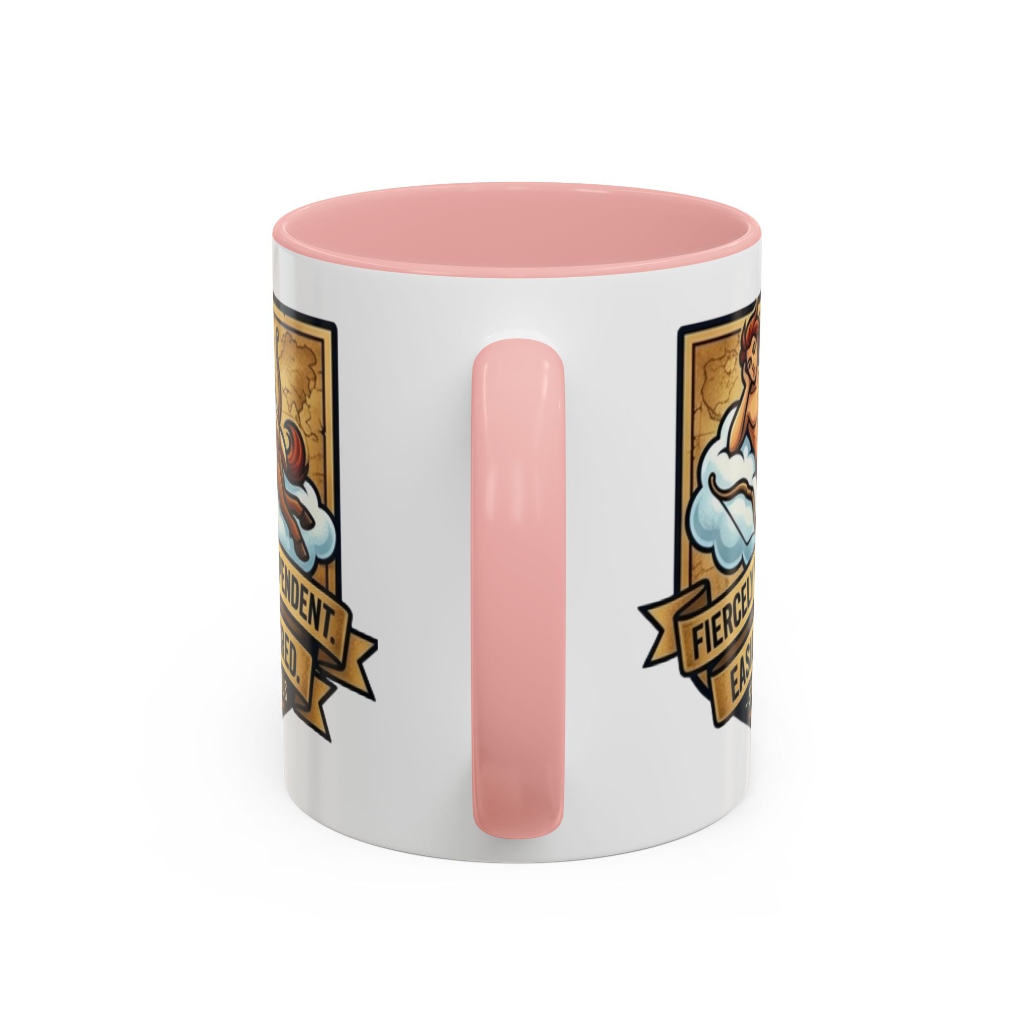 Sagittarius Coffee Mug — "Fiercely Independent, Easily Bored" Zodiac Accent Mug (11/15 oz)