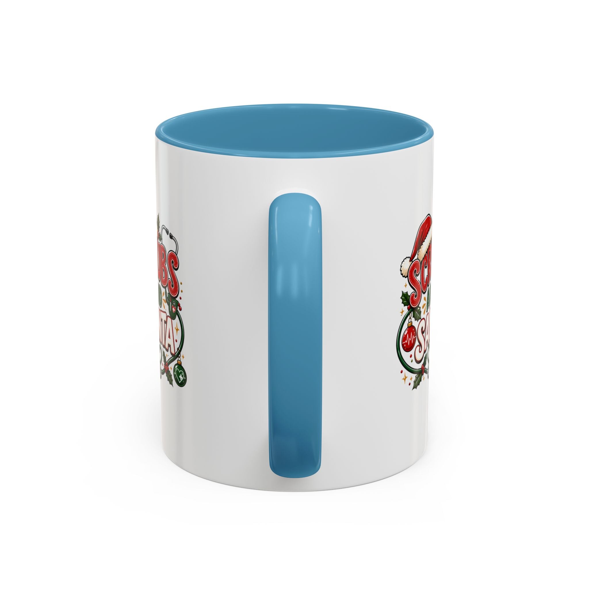 Coffee Mug — "Scrubs and Santa" Christmas Nurse Mug
