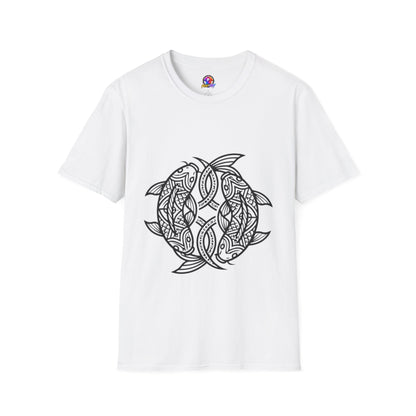 T-Shirt — Intricate Tribal Turtle Line Art Graphic Tee