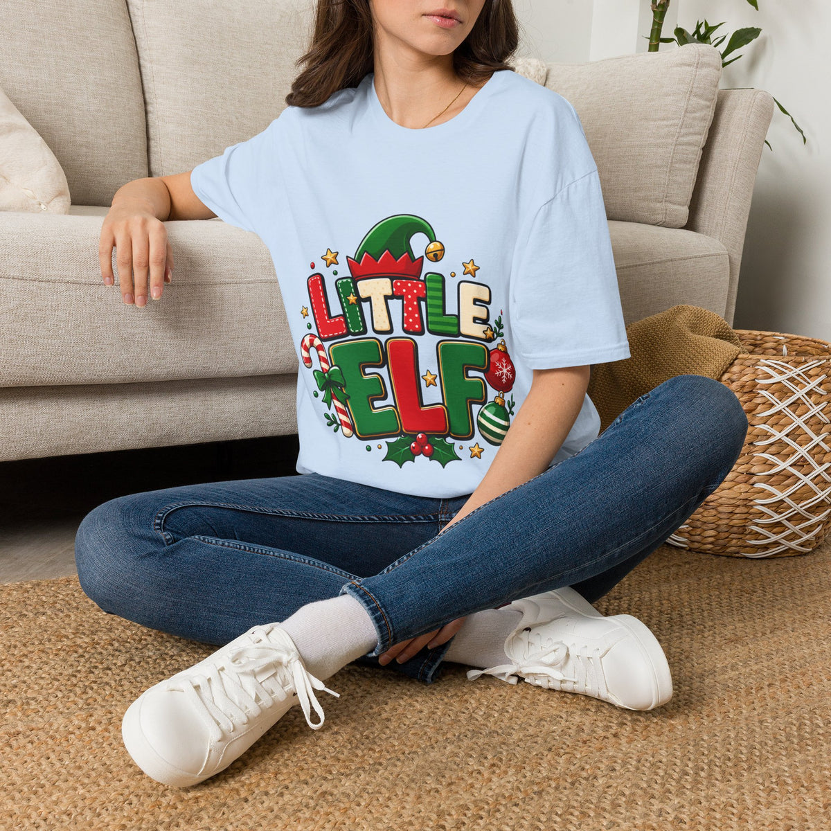Little Elf Christmas T-Shirt — Cute Holiday Kids/Family Elf Tee