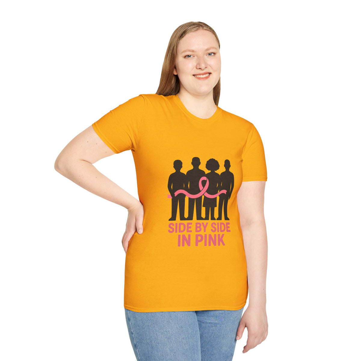 Side by Side in Pink Breast Cancer Awareness T-Shirt - Trending Now - October 2026
