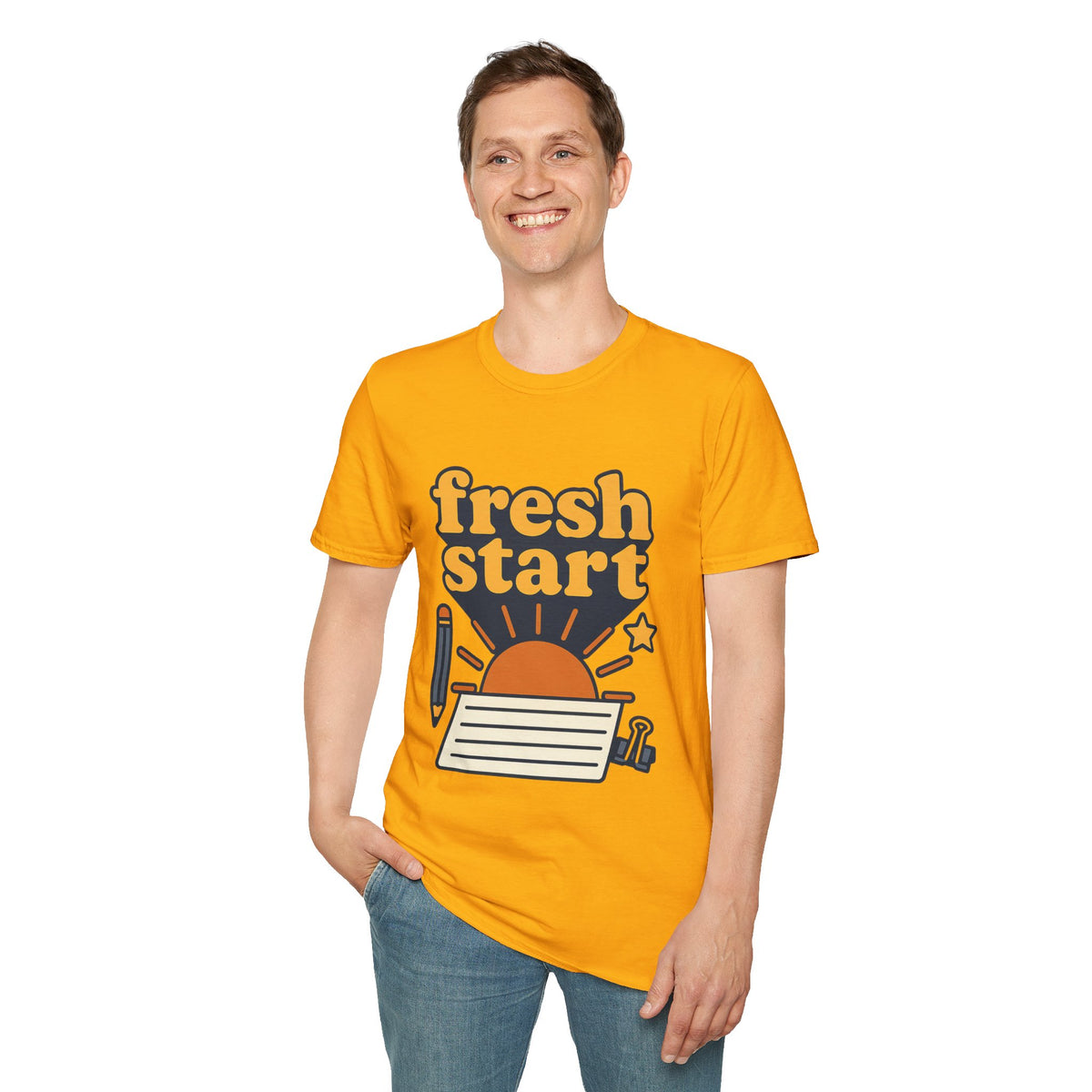 Fresh Start T-Shirt – Retro Sunrise Graphic  - Trending Now - August 2026
