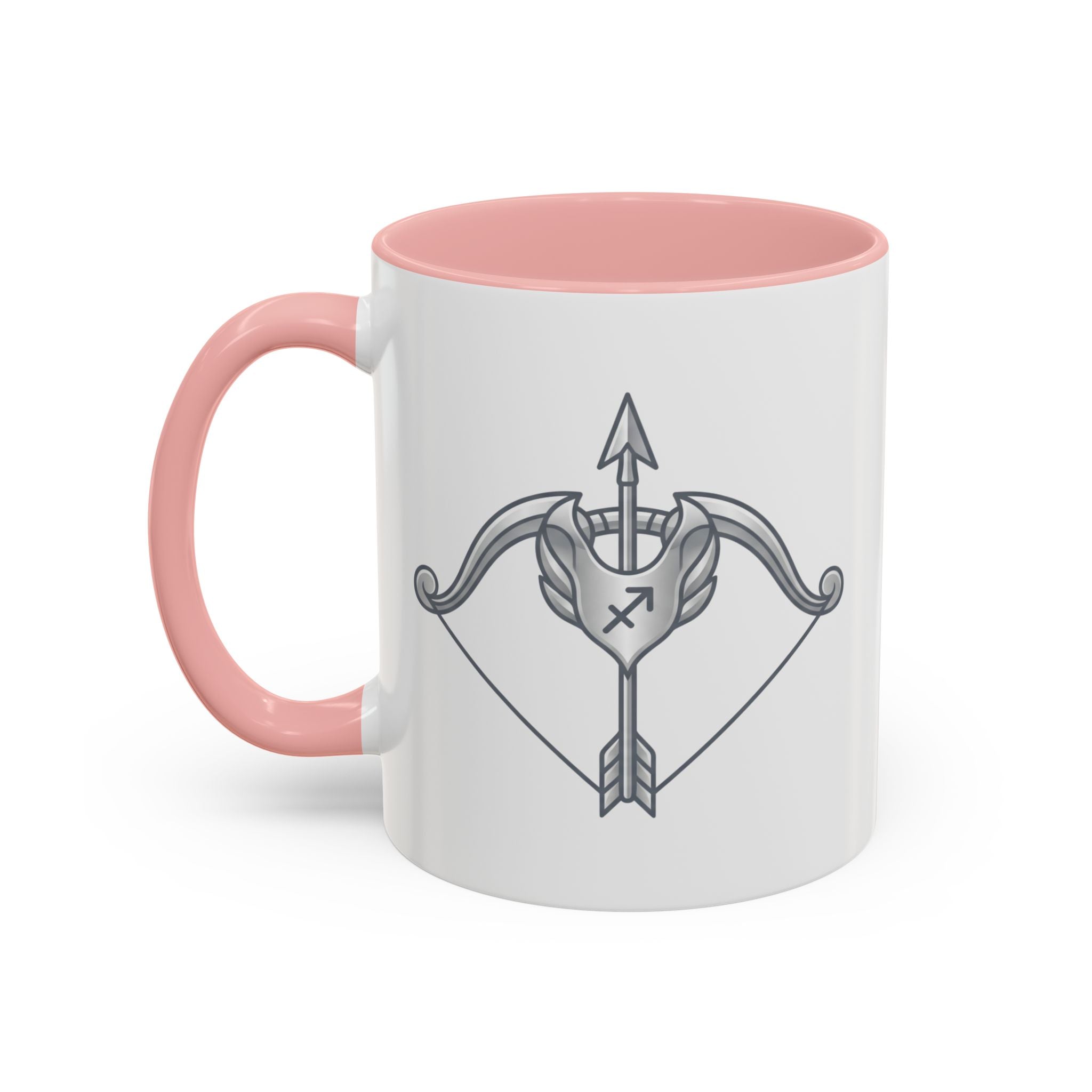 Sagittarius Bow & Arrow Accent Coffee Mug – Zodiac Sagittarius Astrology Gift
