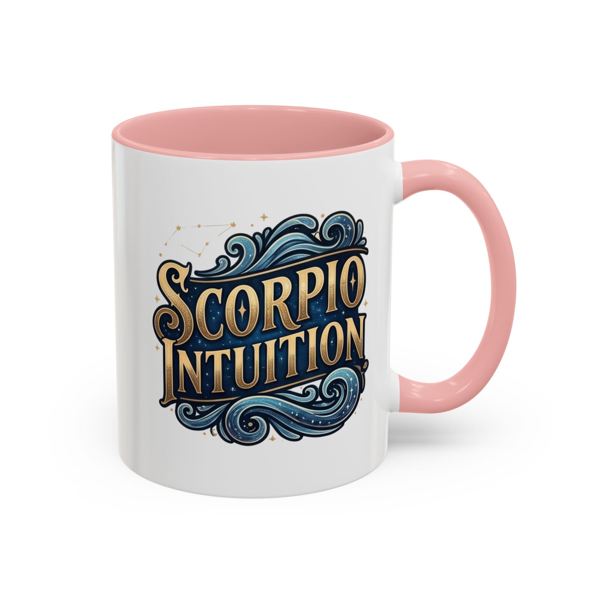 Scorpio Intuition Accent Coffee Mug — Zodiac Astrology Gift