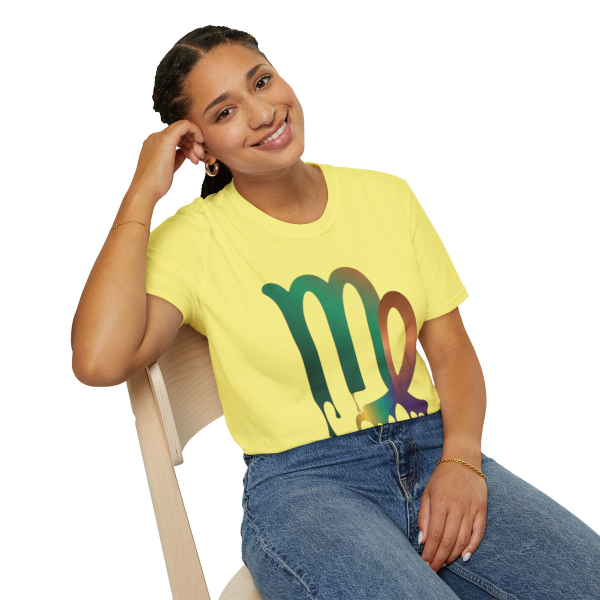 Virgo Zodiac Drip T-Shirt — Colorful Virgo Sign Astrology Tee