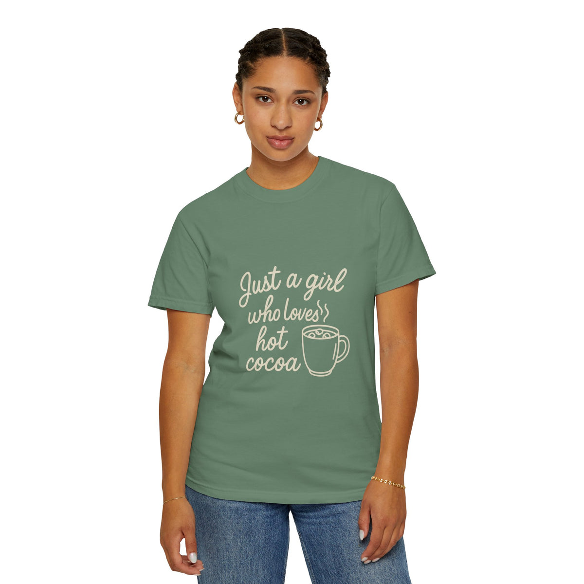 Hot Cocoa Lover T-Shirt — "Just a Girl Loves Hot Cocoa" Graphic Tee - Trending Now - October 2026