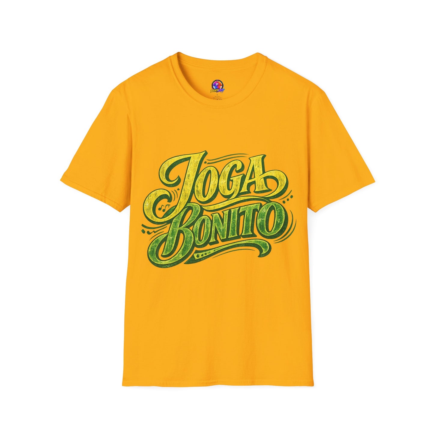 Brazil T-Shirt — 'Joga Bonito' Vintage Soccer Script Tee