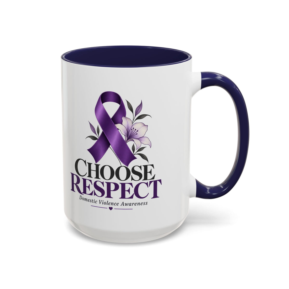 Choose Respect - Domestic Violence Awareness Coffee Mug (Accent, 11/15oz)