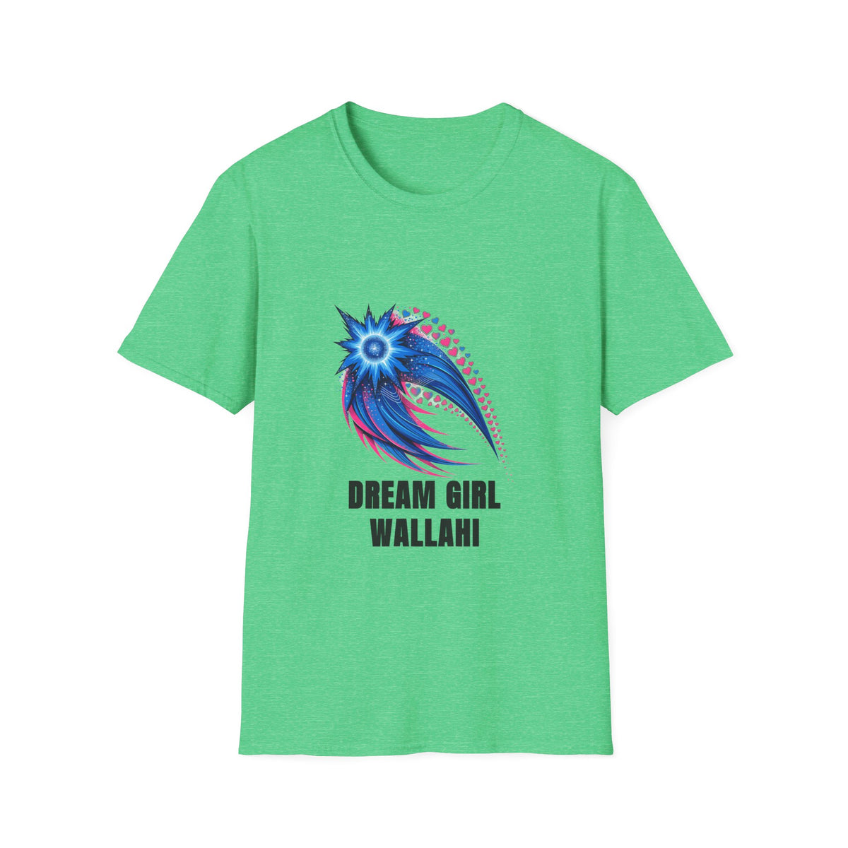 Dream Girl T-Shirt — Blue Starburst Heart Graphic ("Dream Girl Wallah") - Trending Now - August 2026