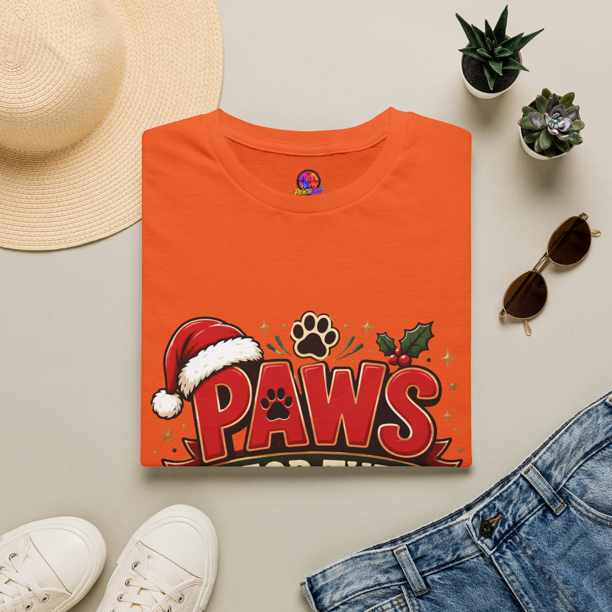 Paws for the Holidays T-Shirt — Festive Christmas Pet Lover Tee