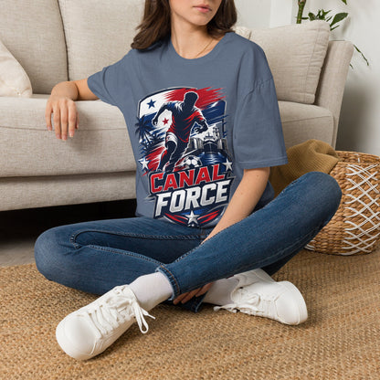 Canal Force Soccer T-Shirt - Patriotic Player Graphic Tee - Panama Shirt