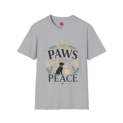 Paws and Peace T-Shirt — Cozy Pet Lover Tee