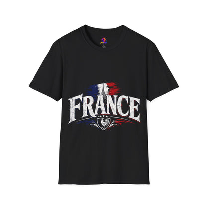France Flag T-Shirt — Vintage Eiffel Tower French Pride Tee