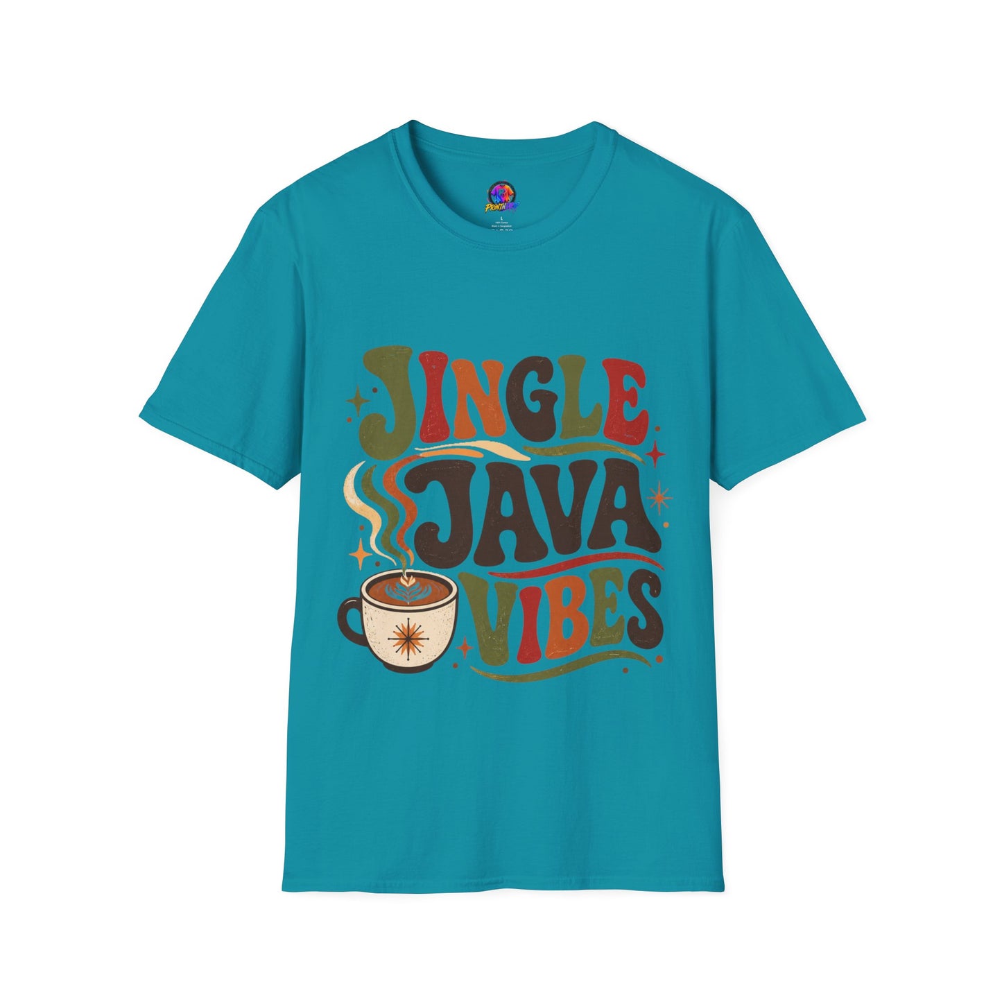 Retro "Jingle Java Vibes" T-Shirt