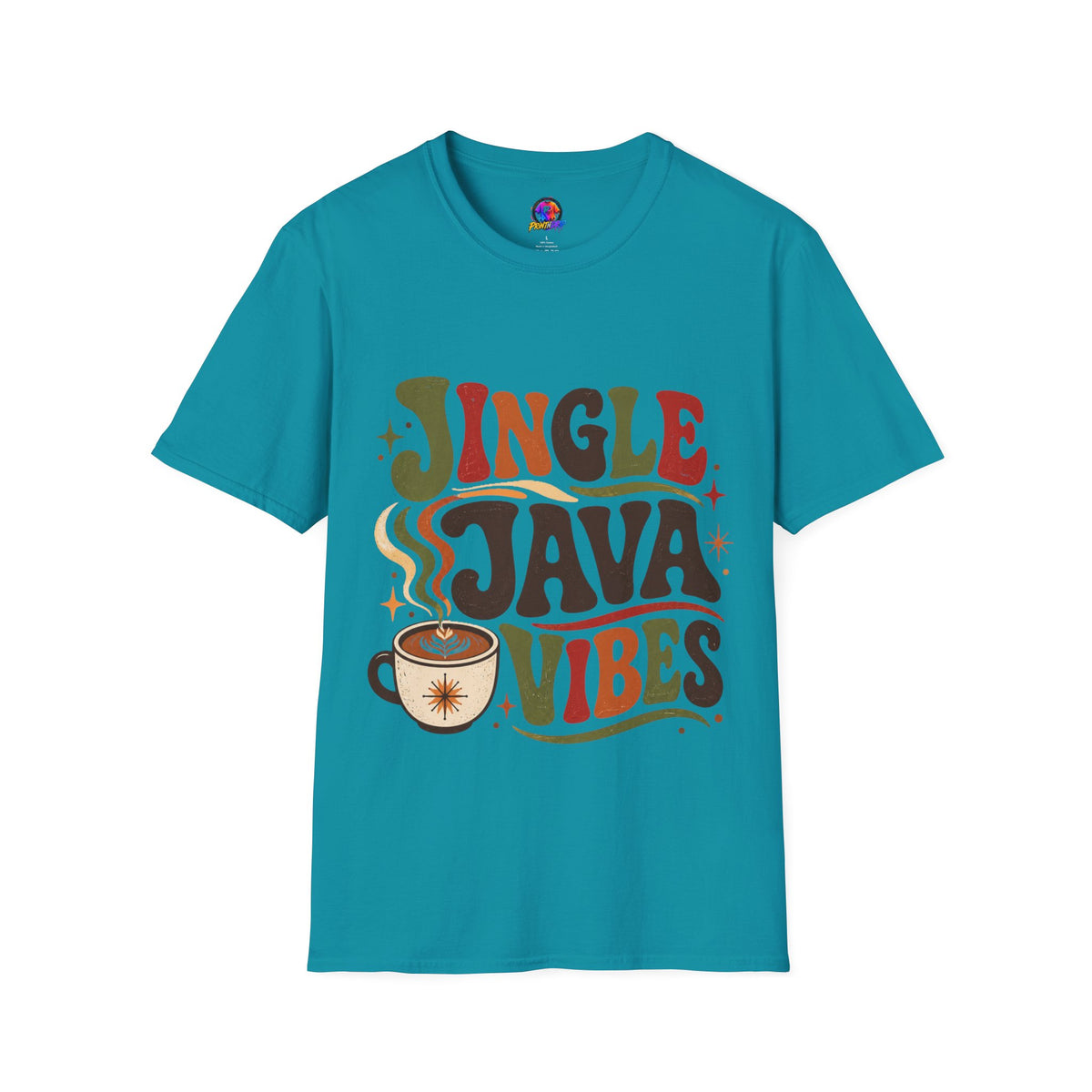 Retro "Jingle Java Vibes" T-Shirt