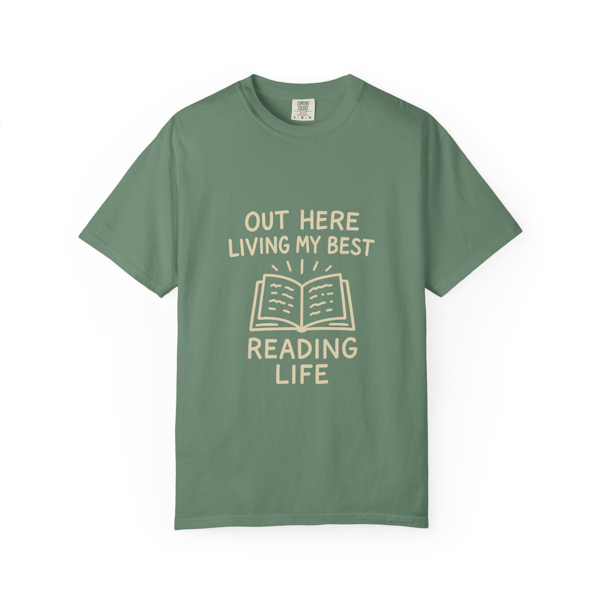Reading Life T-Shirt — "Out Here Living My Best Reading Life" Book Lover Tee - Trending Now - October 2026
