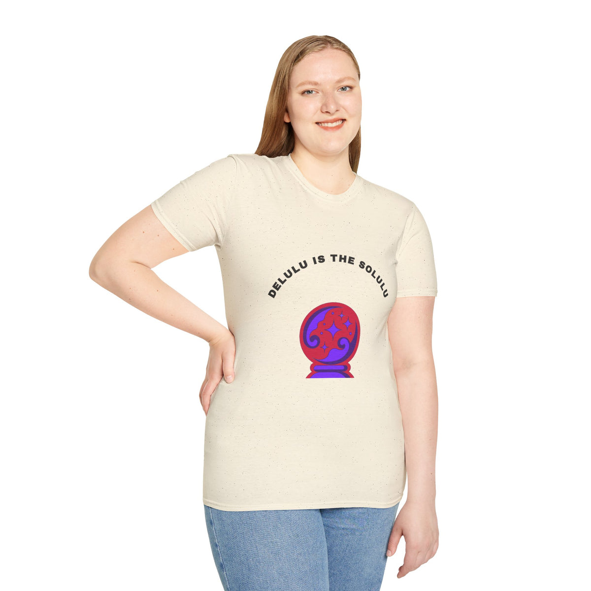 T-Shirt — Delulu Is The Solulu Crystal Ball Graphic Tee - Trending Now - September 2026