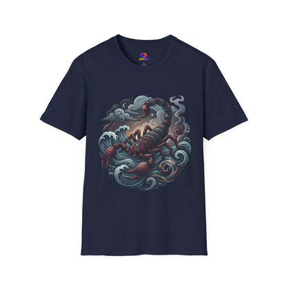 Scorpion Wave T-Shirt — Nautical Tattoo-Inspired Sea Scorpion Design