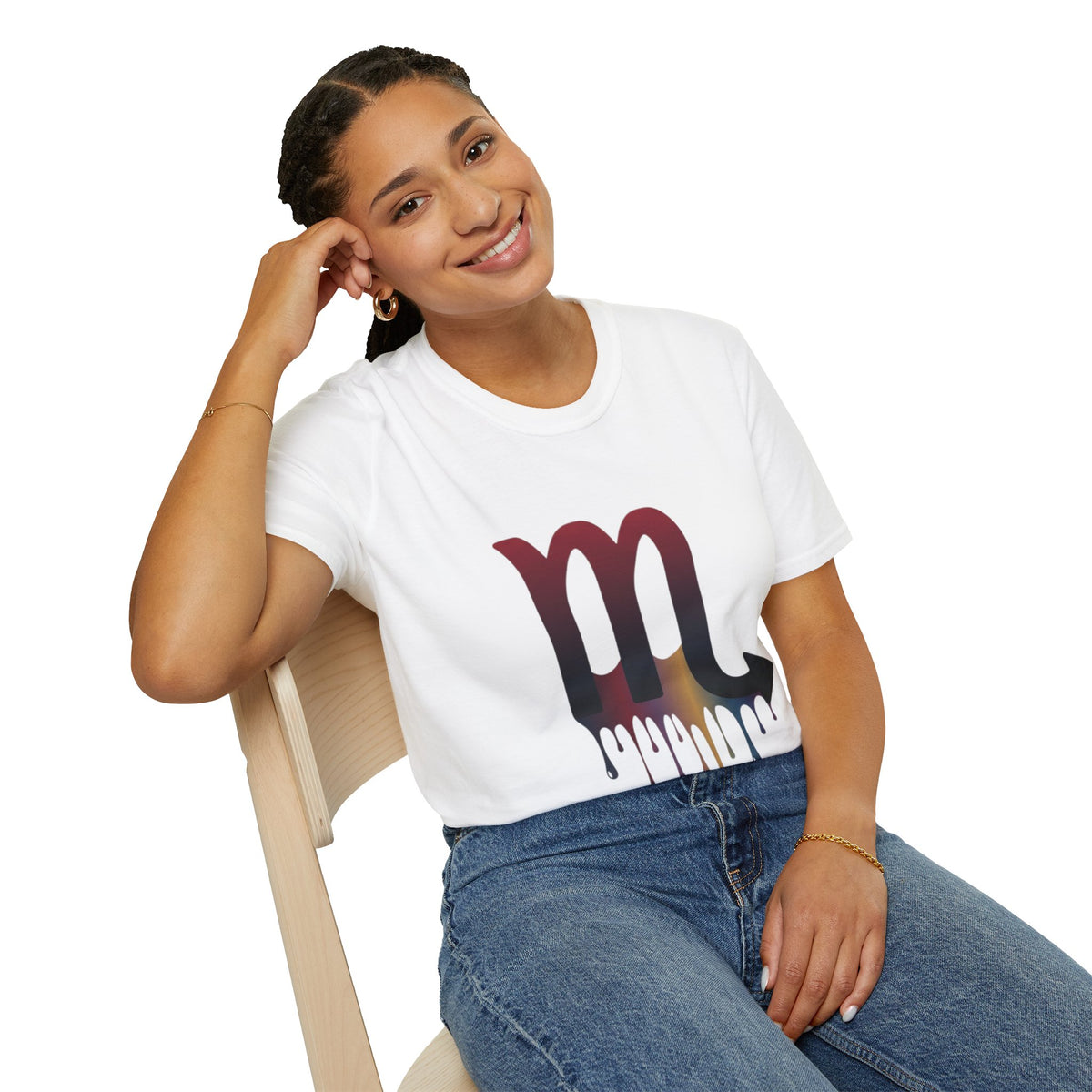 Scorpio Drip Symbol T-Shirt — Zodiac Scorpion Astrology Tee